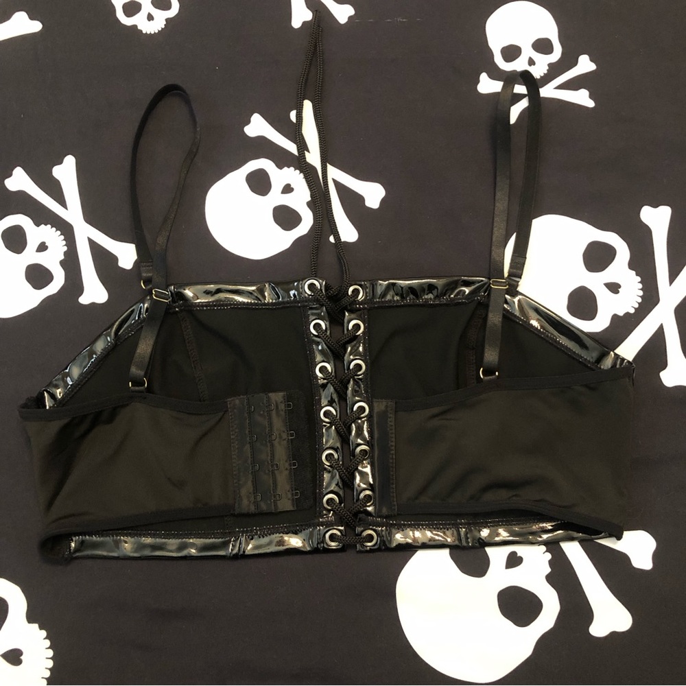 black corset crop top - Picture 4 of 6